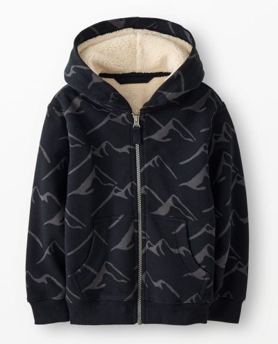 Faux Shearling French Terry Hoodie