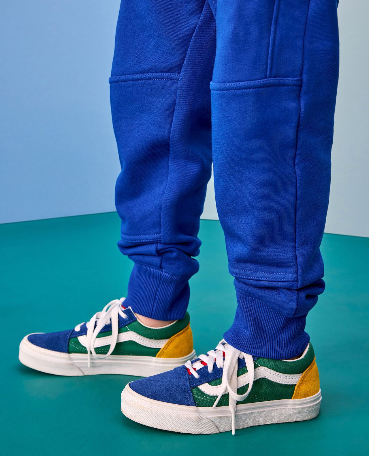 Slim Fit French Terry Double Knee Sweatpants - Image 6