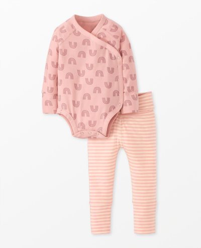 Baby Layette  Wrap Top & Wiggle Pants in HannaSoft™