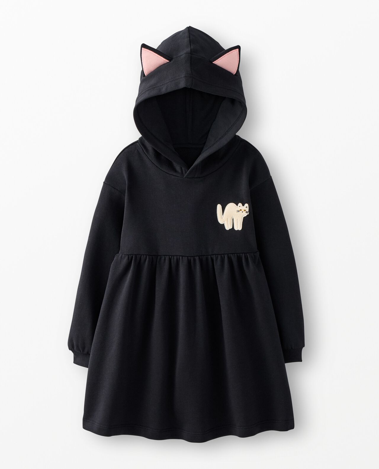 Halloween Long Sleeve French Terry Cat Dress - Image 2