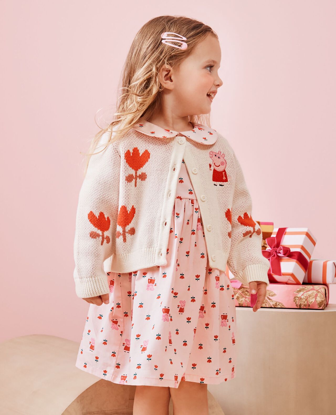 Peppa Pig 3/4 Sleeve Poplin Dress