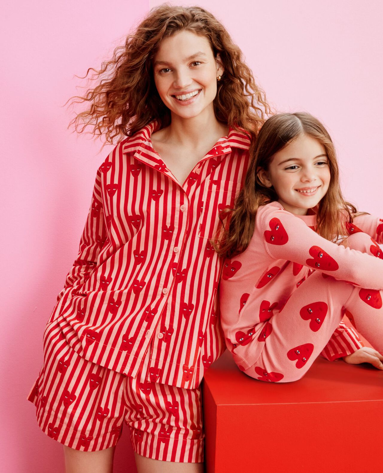 Women's Oeuf Long Sleeve Poplin Pajama Set