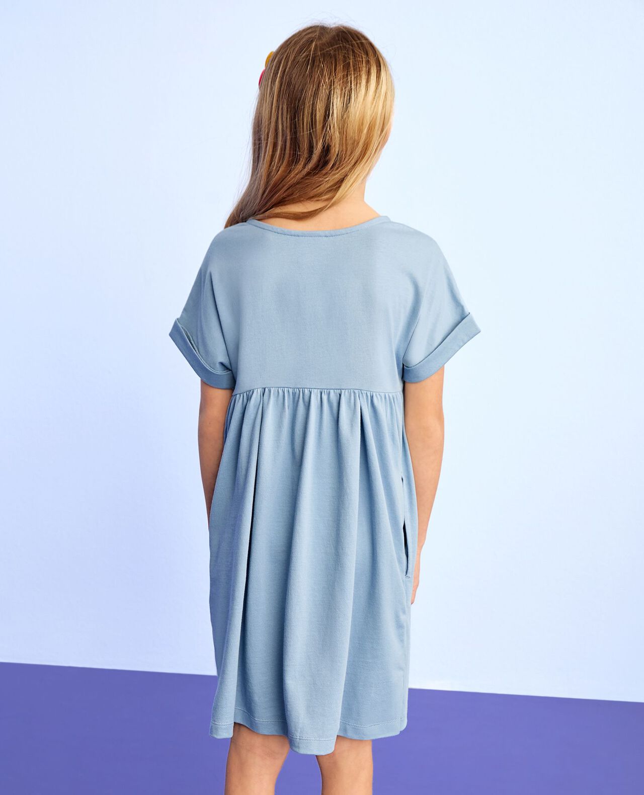 Dolman Sleeve Smocked Dress with Pockets - Image 6