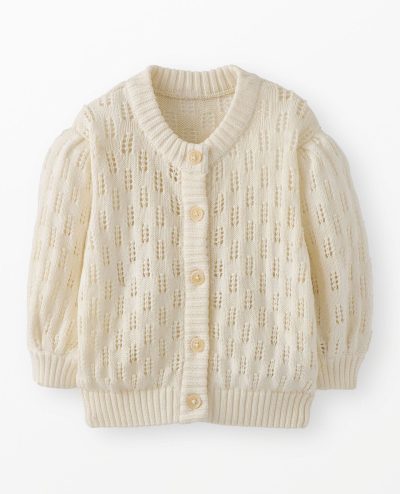 Pointelle Cardigan Sweater