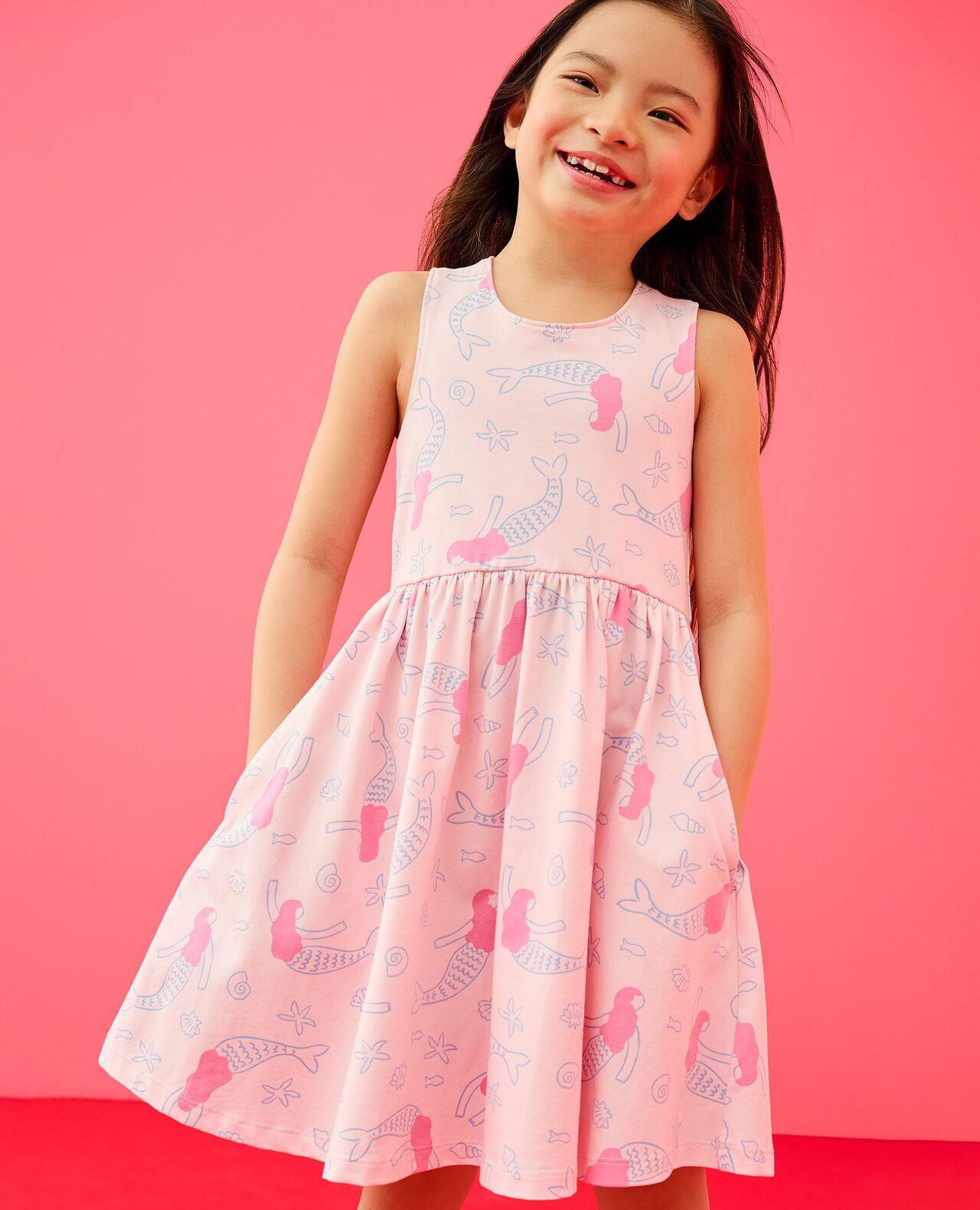 Crossback Skater Dress with Pockets - Image 4