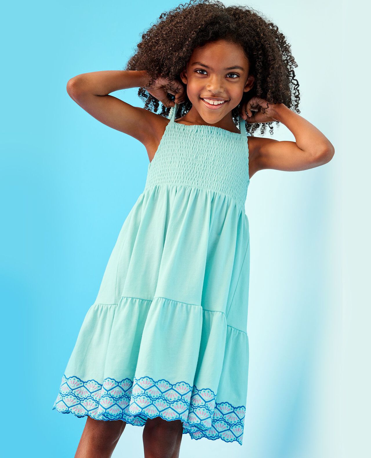 Sleeveless Smocked Tiered Dress - Image 3