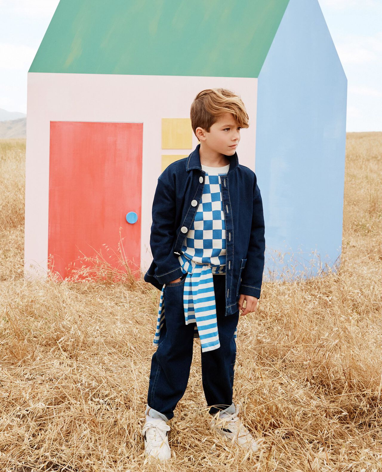 Checkered Waffle Crewneck - Image 3