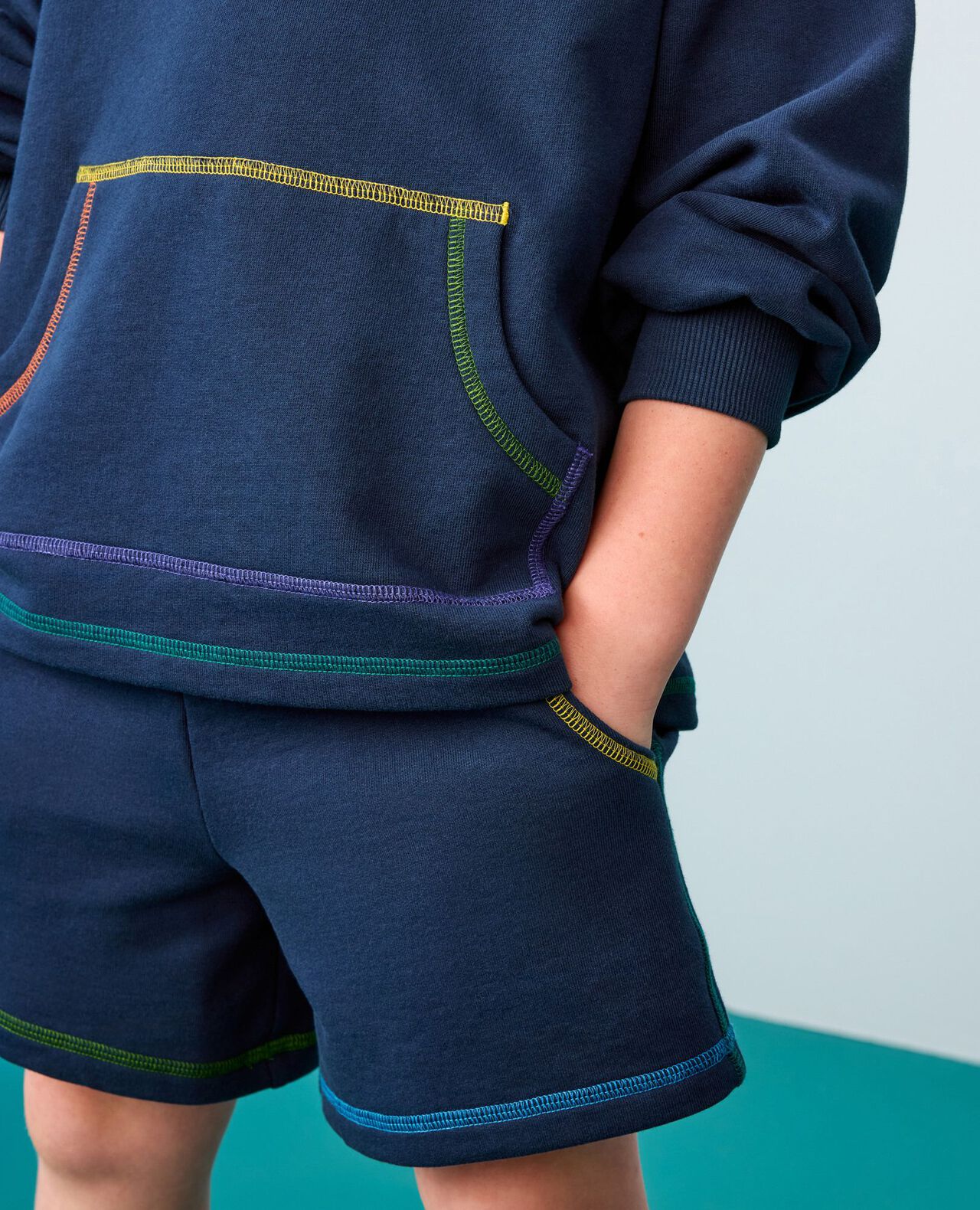 French Terry Sweatshirt & Shorts Set - Image 6