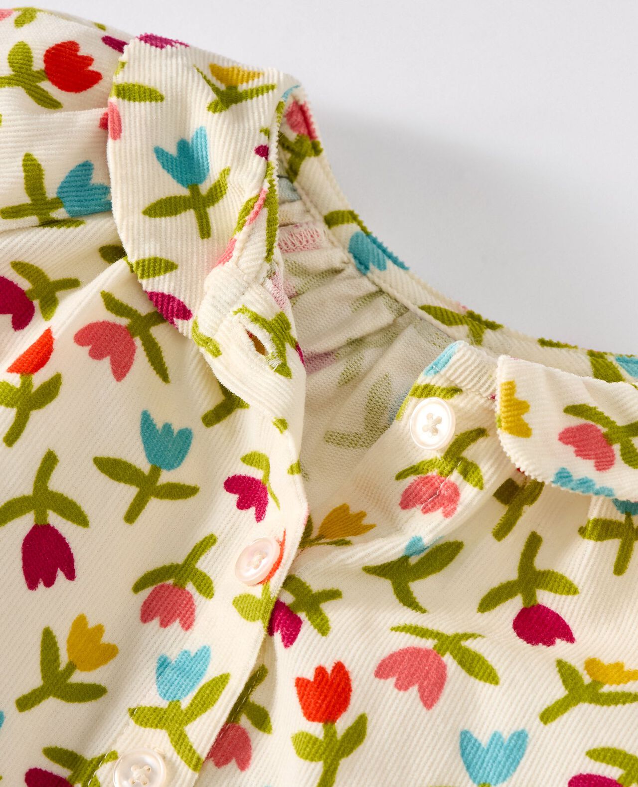 Baby Long Sleeve Corduroy Dress & Bloomers Set - Image 2