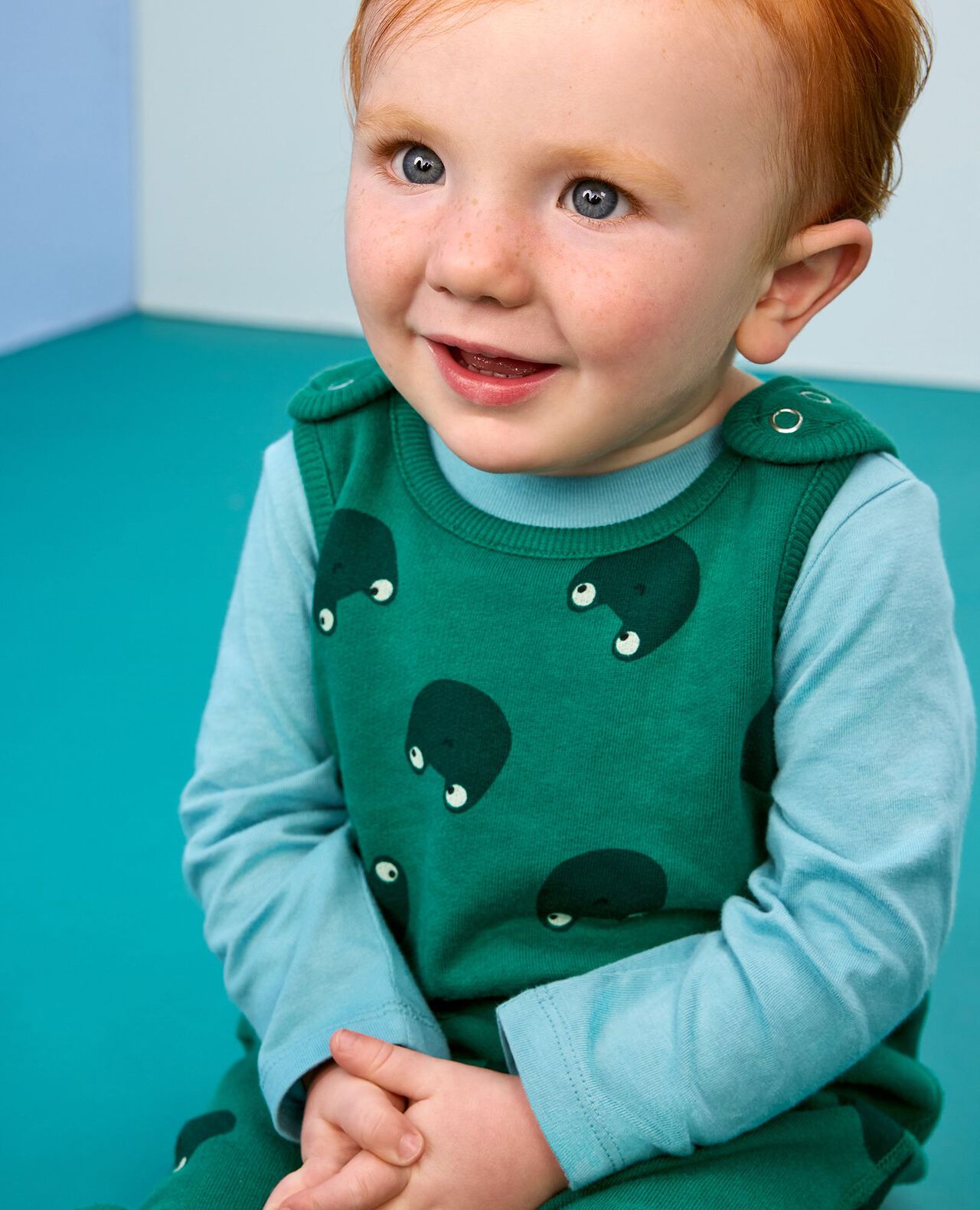 Baby French Terry Tee & Overalls Set - Image 5