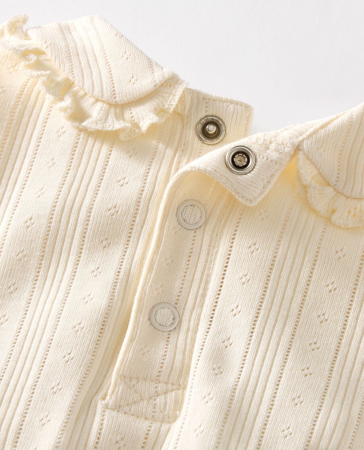 Baby Long Sleeve Pointelle Bodysuit - Image 2