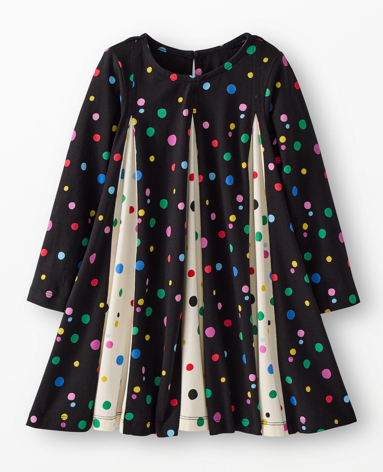 Long Sleeve Pleated Dress with Pockets